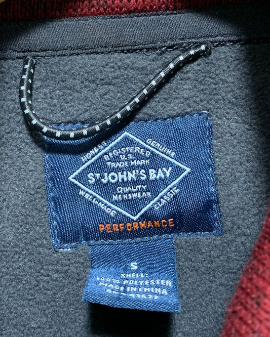 St John's Bay Maroon For Men Vest Zipper S