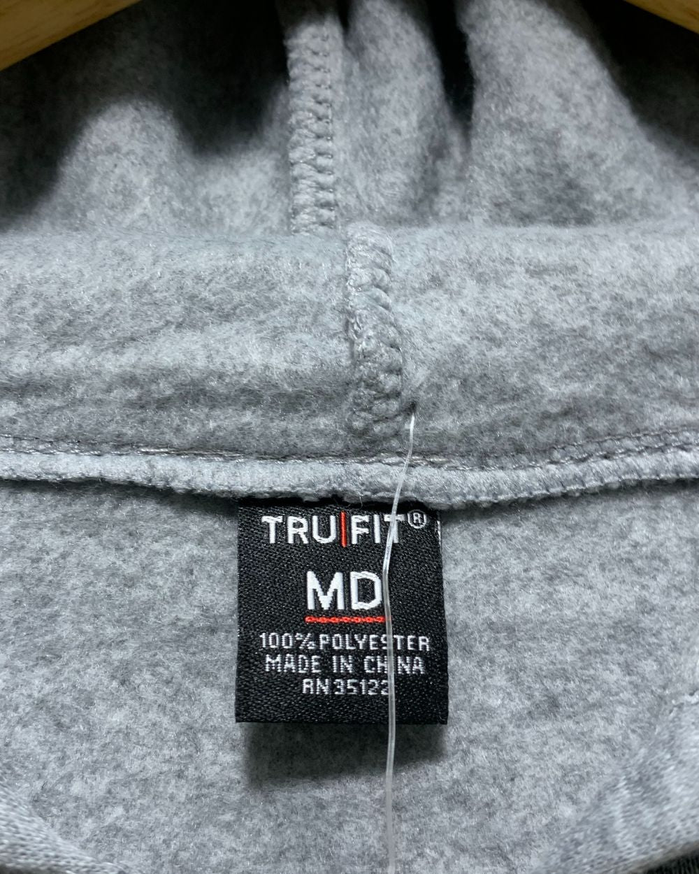 Tru Fit Gray For Men Zipper M