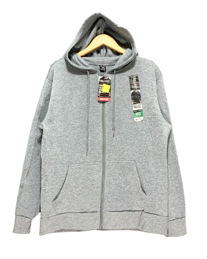 Tru Fit Gray For Men Zipper M