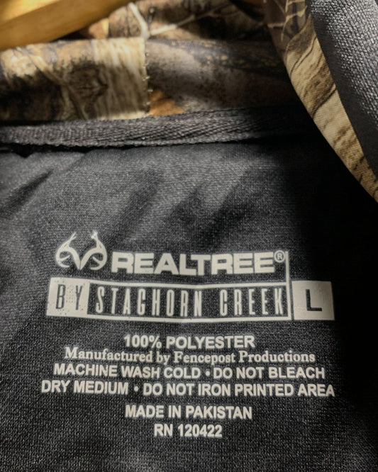Realtree Black For Men Hoodie L