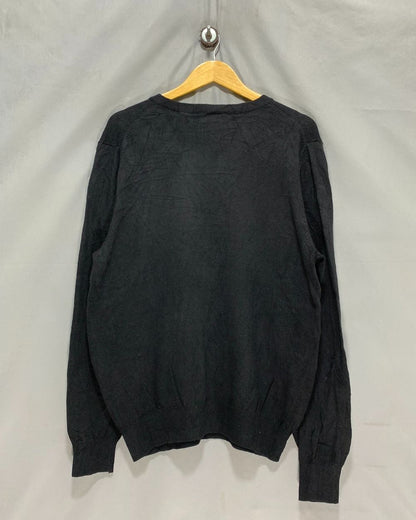 Izod Black For Men Sweater M