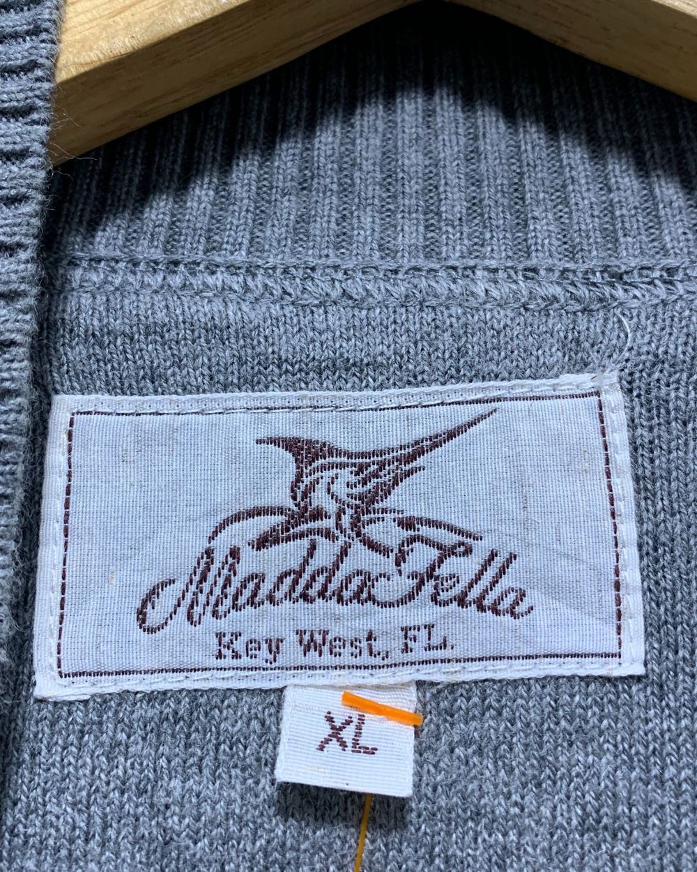 Madda Fella Gray For Men Sweater XL