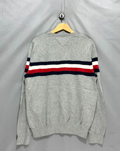 Tommy Hilfiger Gray For Men Sweater L