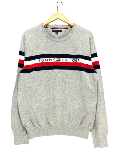 Tommy Hilfiger Gray For Men Sweater L