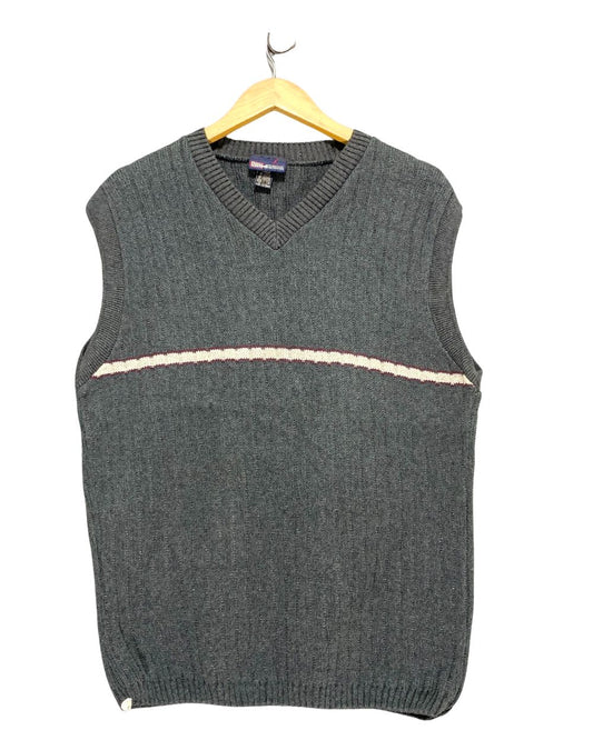 Faded Glory Gray For Men Vest Sweater M