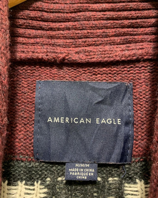 American Eagle Maroon For Men Sweater M