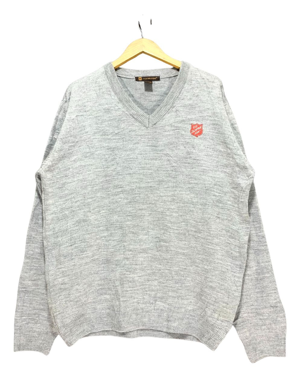 Harriton Gray For Men Sweater L