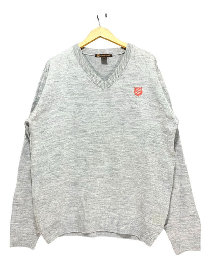 Harriton Gray For Men Sweater L