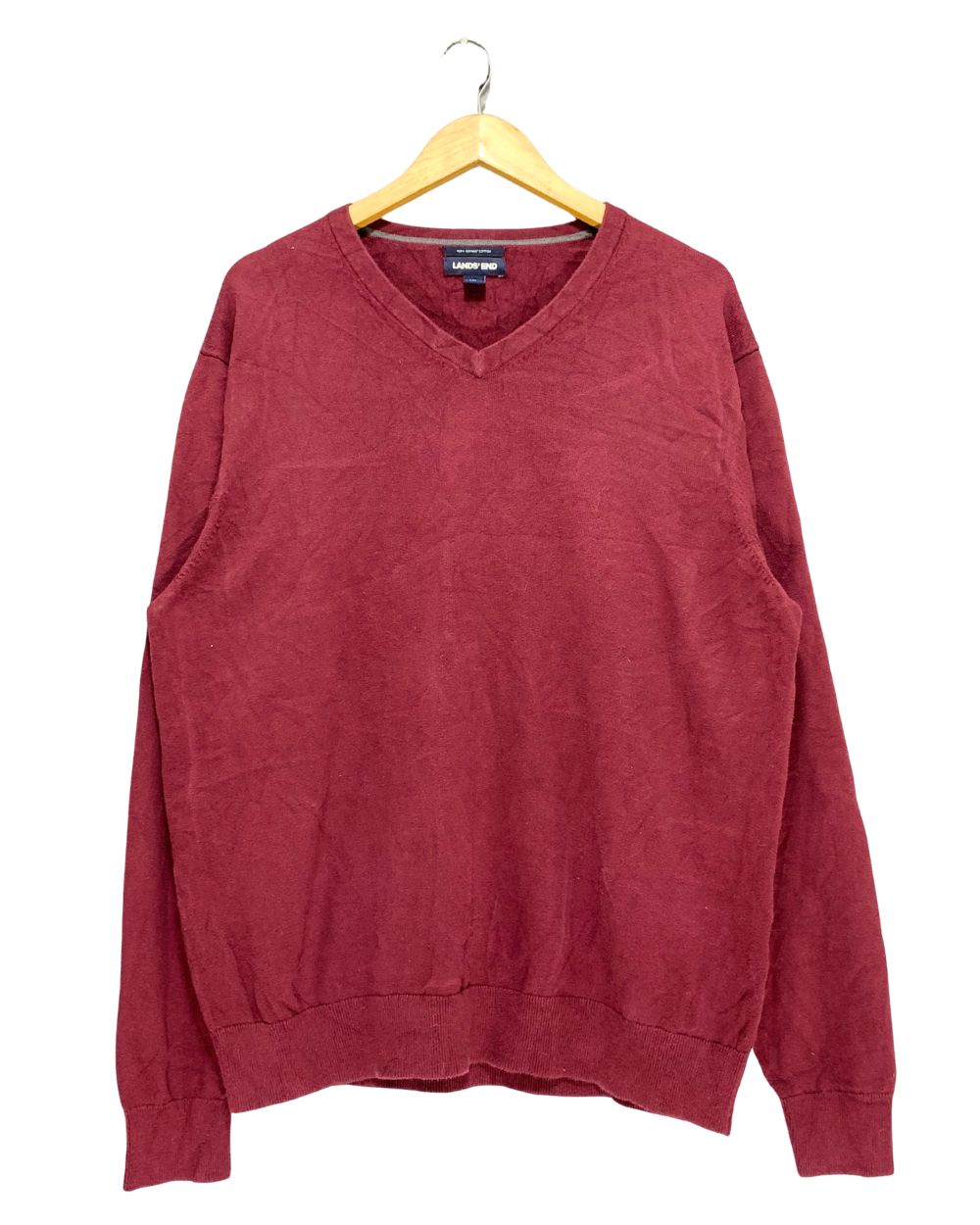 Land's End Maroon For Men Sweater XL