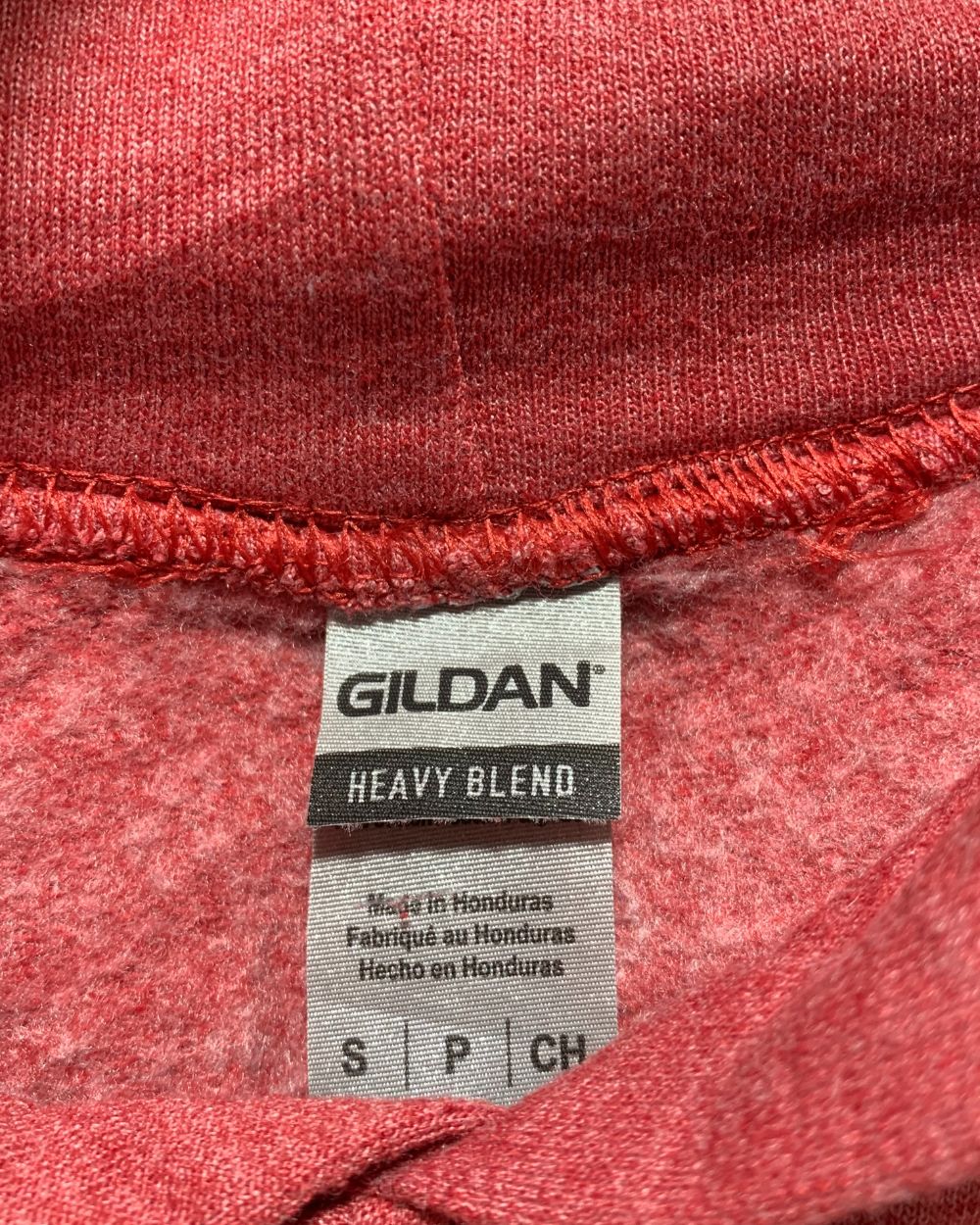 Gildan Red For Men Hoodie S