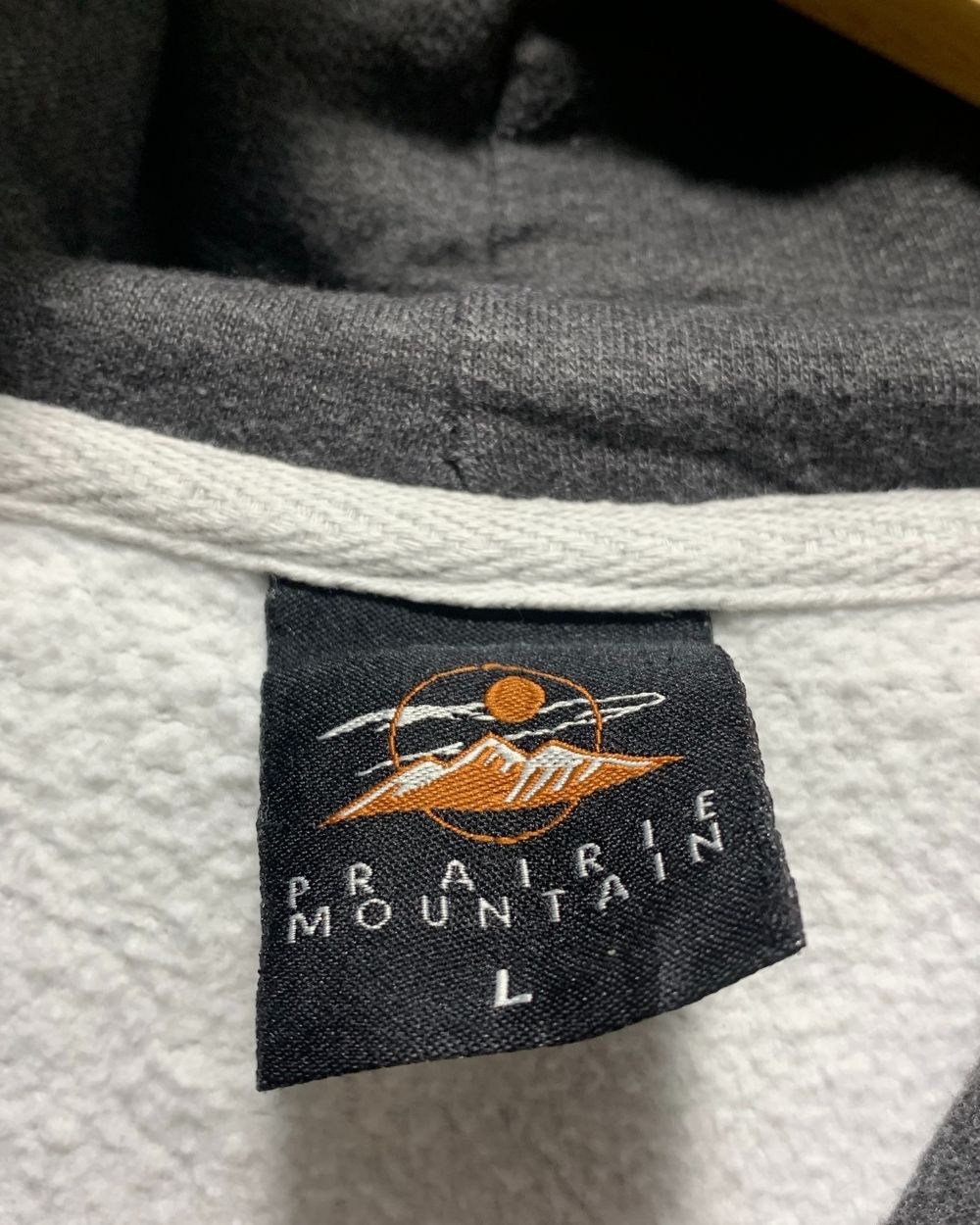 PRAIRIE Mountain Gray For Men Hoodie L