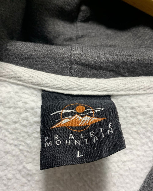 PRAIRIE Mountain Gray For Men Hoodie L