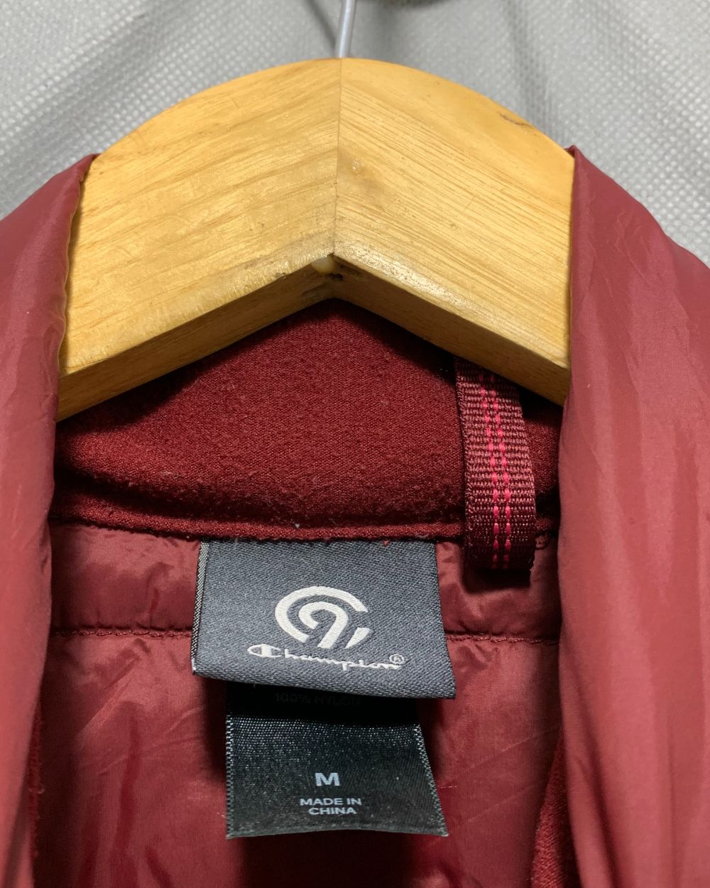 Champion Maroon For Men Vest Jacket M