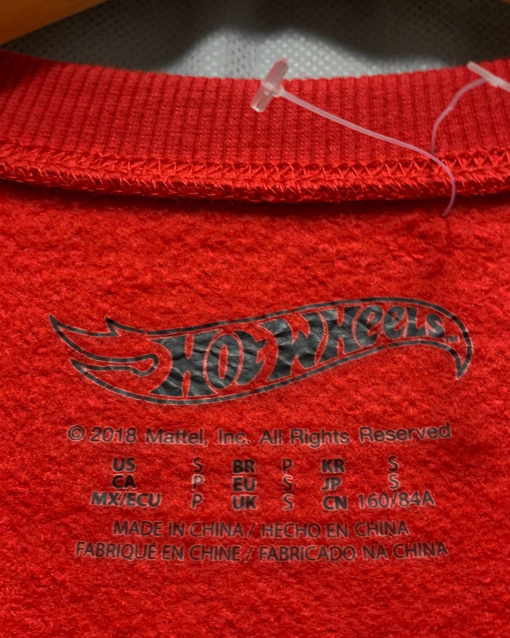 Hot Wheels Red For Men Sweatshirt  M