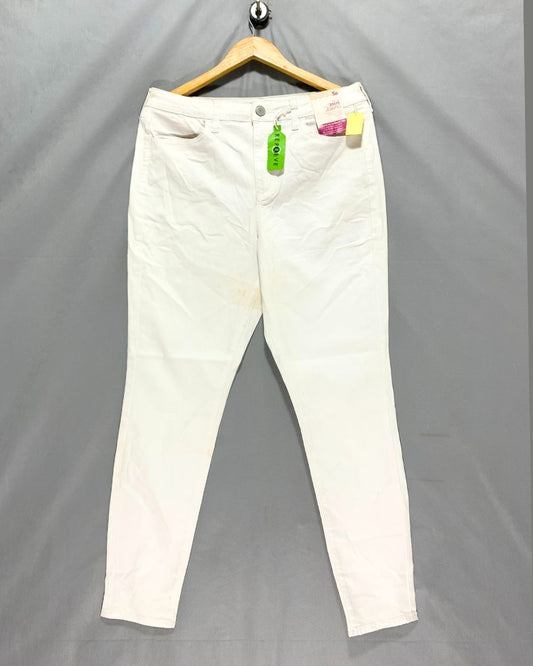 So Ultimate Jegging White Jeans For Women L