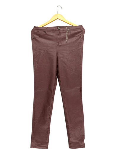 1822 Denim Maroon Jeans For Women M