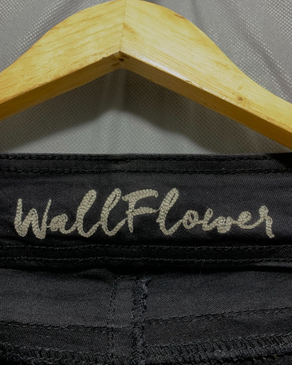 Well Flower Black Jeans For Women L