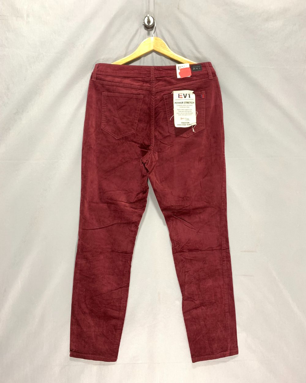 EV1 Maroon Jeans For Women L