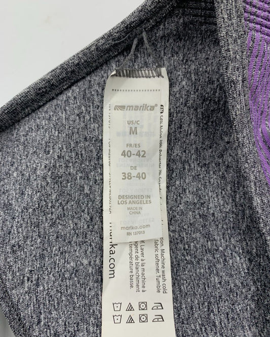 Marika Gray Sport Bra For Women M