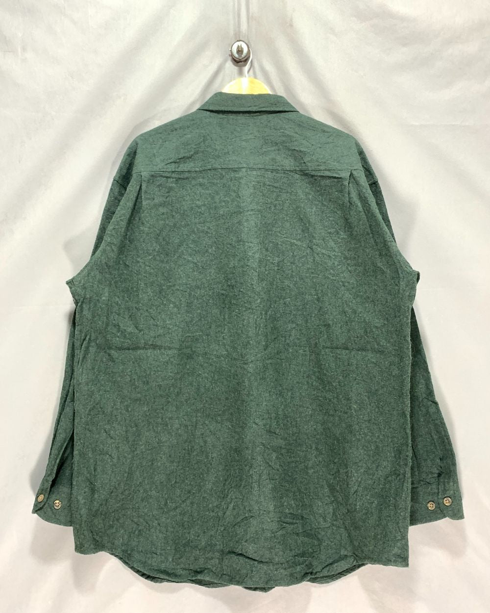 St John's Bay Green Falalen Shirt For Men XXL