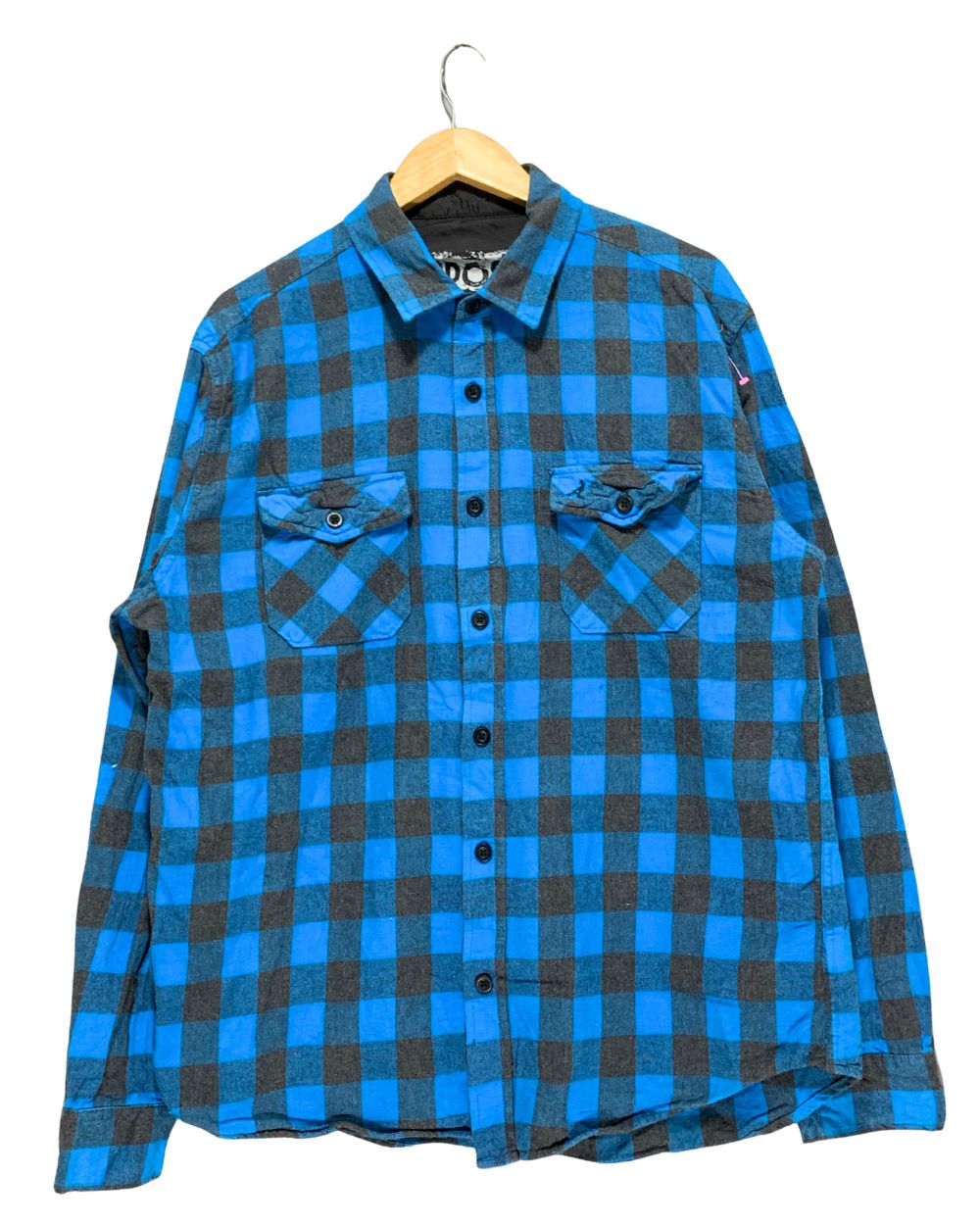 Aeropostale Blue Falalen Winter Shirt For Men Large