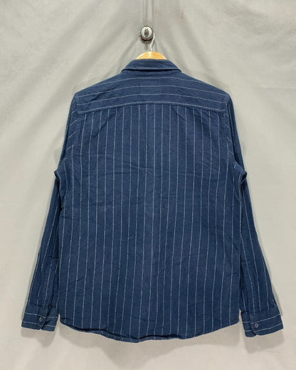 Hollister Blue Falalen Winter Shirt For Men M