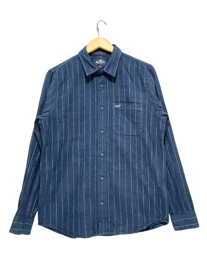 Hollister Blue Falalen Winter Shirt For Men M