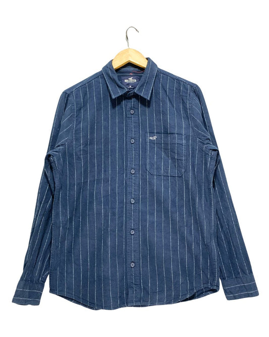 Hollister Blue Falalen Winter Shirt For Men M