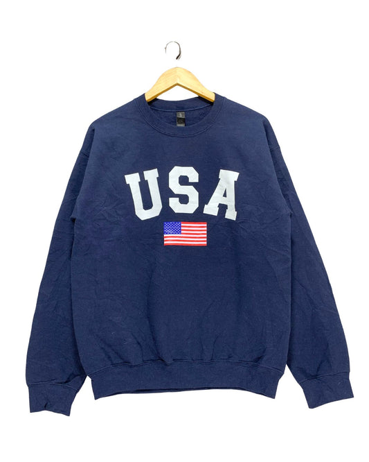 Gildan Blue For Men Sweatshirt  M