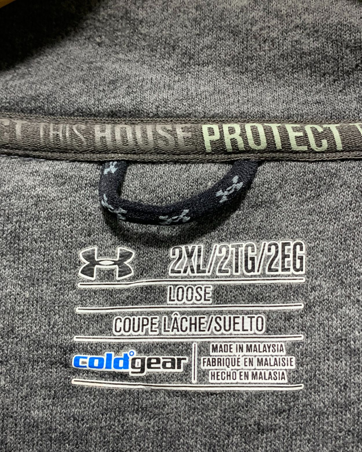 Under Armour Gray For Men Sweatshirt  XXL