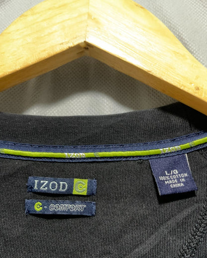 Izod Black For Men Sweatshirt  L