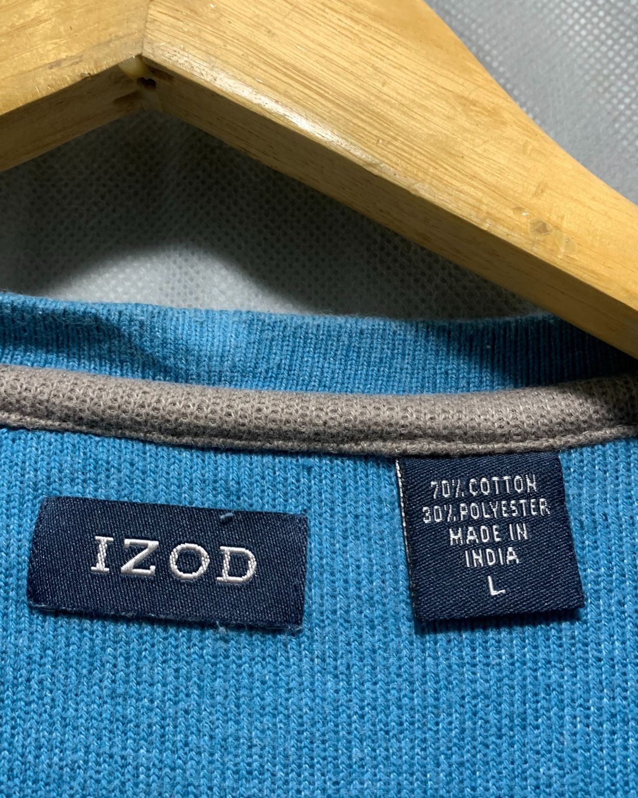 Izod Blue For Men Sweatshirt  L