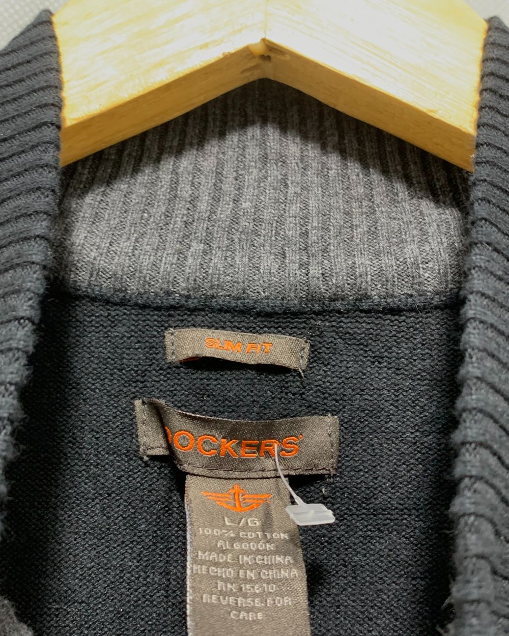 Dockers Black For Men Sweater L