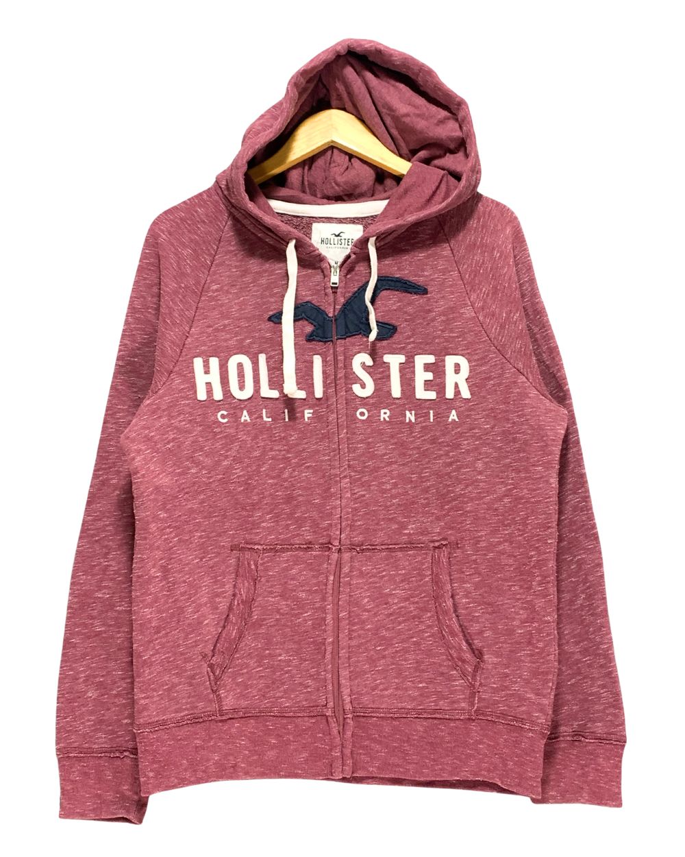 Hollister Maroon For Men Zipper M