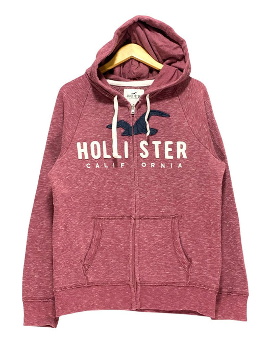 Hollister Maroon For Men Zipper M