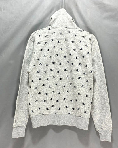 Champion Gray For Men Hoodie S