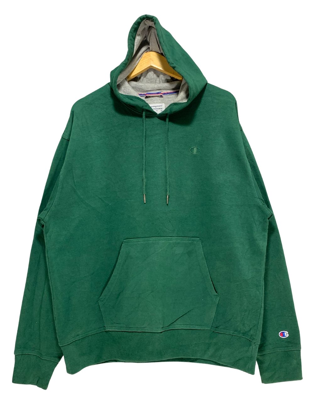 Champion Green For Men Hoodie L