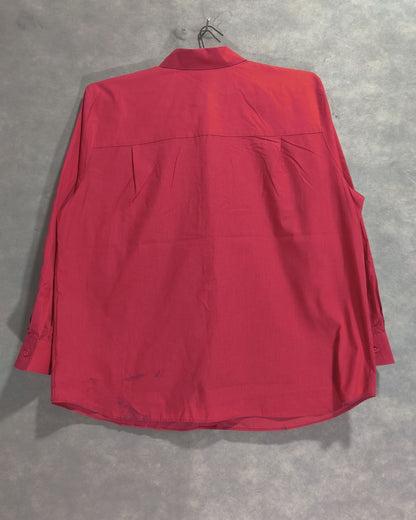 Foxcroft Red Cotton Shirt For Men XL