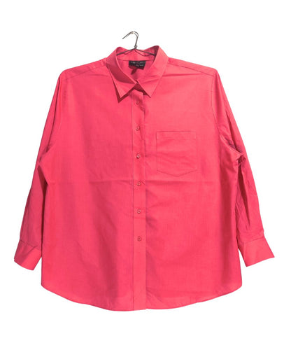 Foxcroft Red Cotton Shirt For Men XL