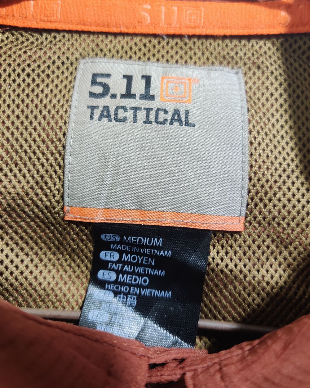 5.11 Tactical Brown Cotton Shirt For Men M