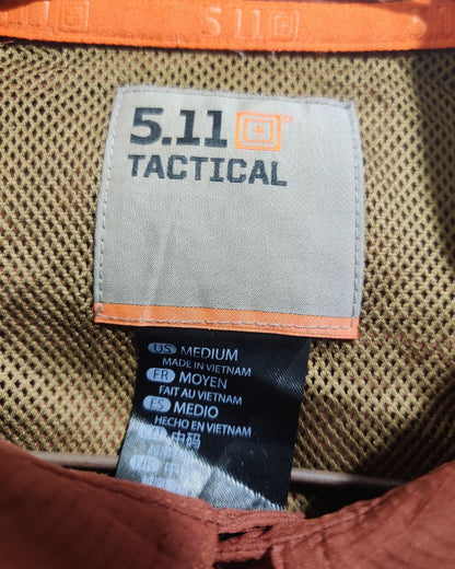 5.11 Tactical Brown Cotton Shirt For Men M