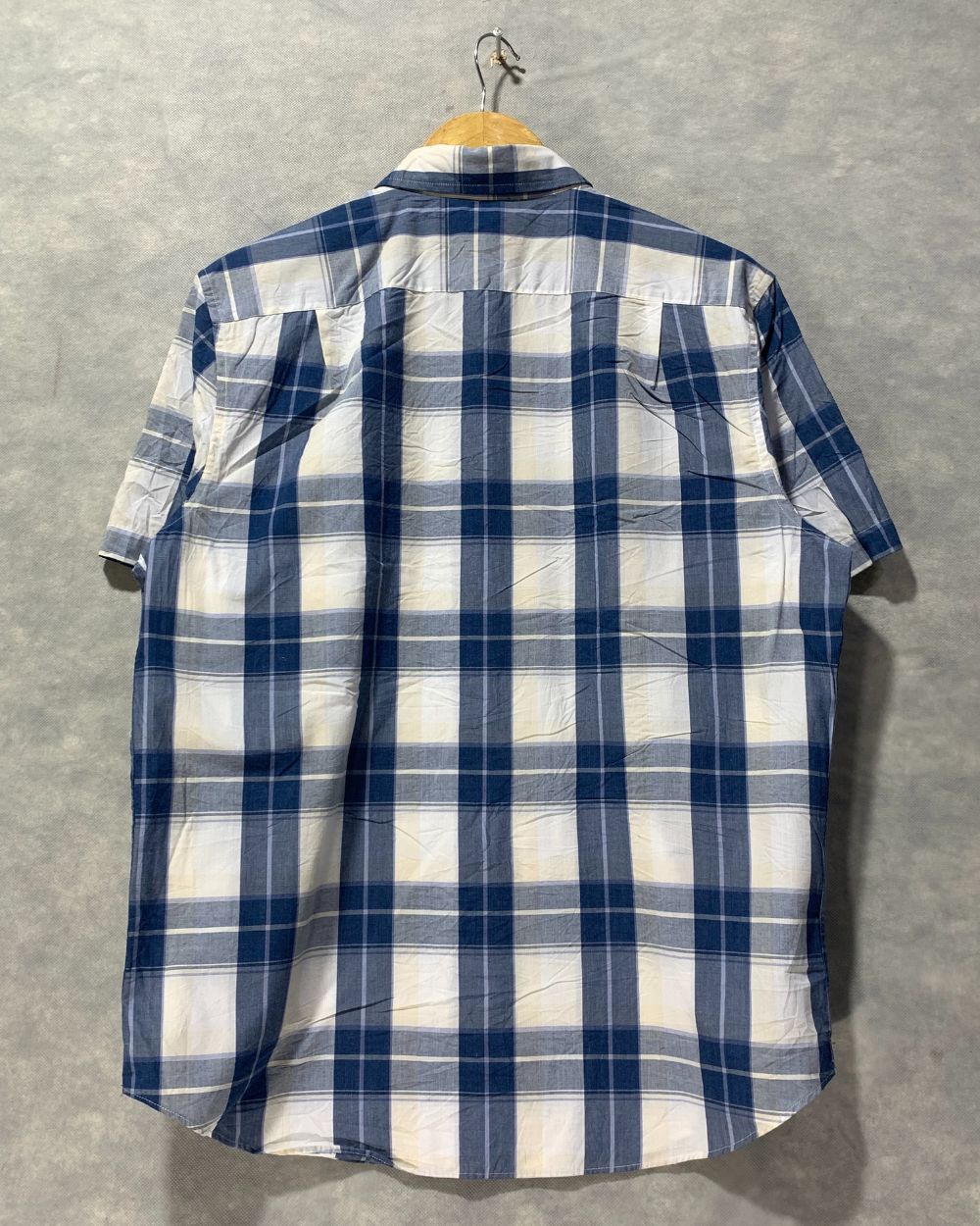Nautica Blue Cotton Shirt For Men
