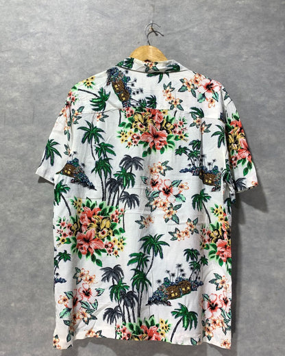 George White Cotton Shirt For Men