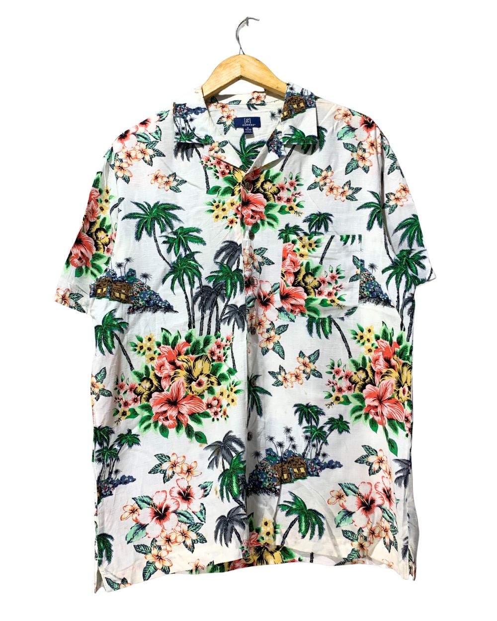 George White Cotton Shirt For Men