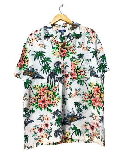 George White Cotton Shirt For Men