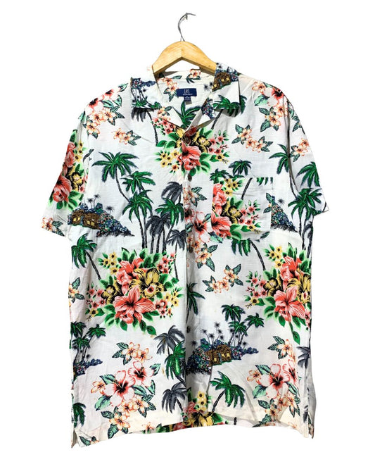 George White Cotton Shirt For Men