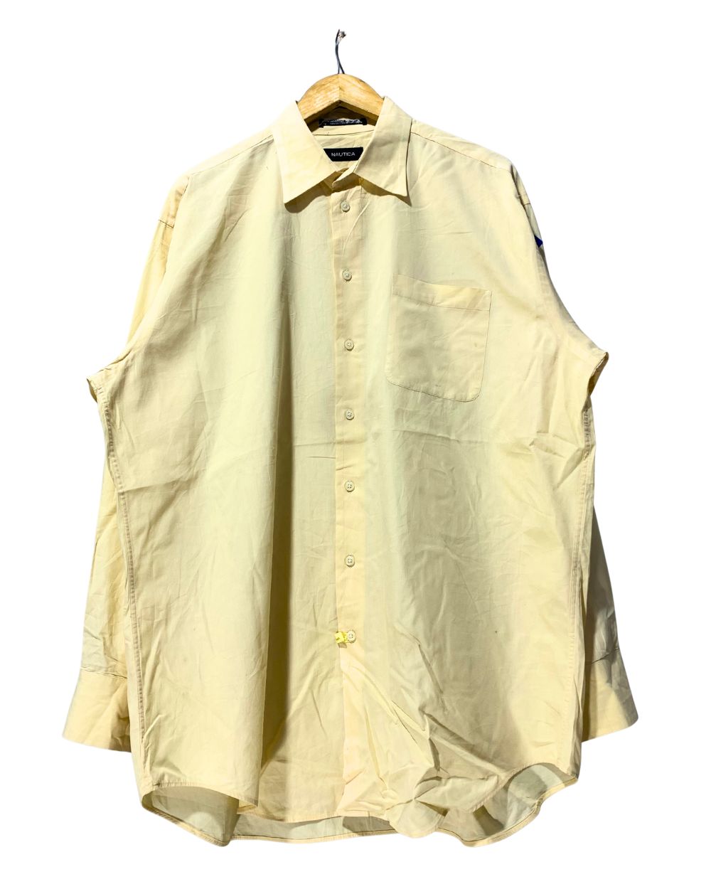 Nautica Yellow Cotton Shirt For Men