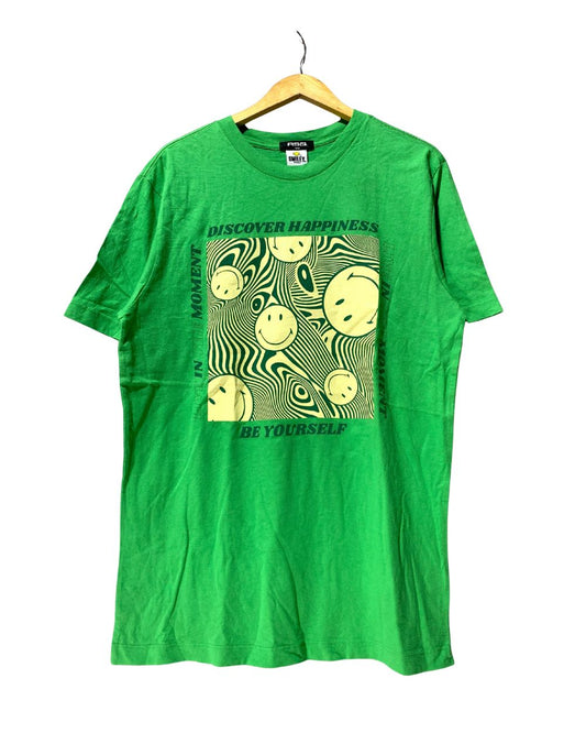 Smiley Brand For Men Cotton T Shirt