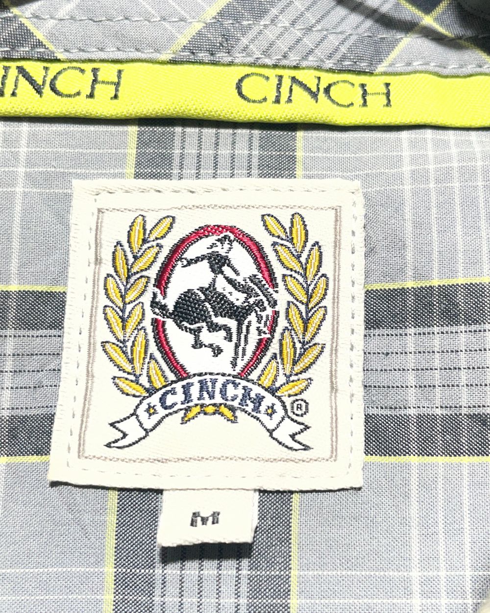 Cinch Gray Cotton Shirt For Men XX Large