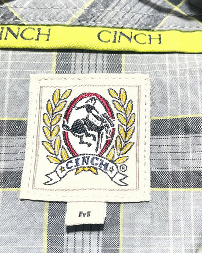 Cinch Gray Cotton Shirt For Men XX Large